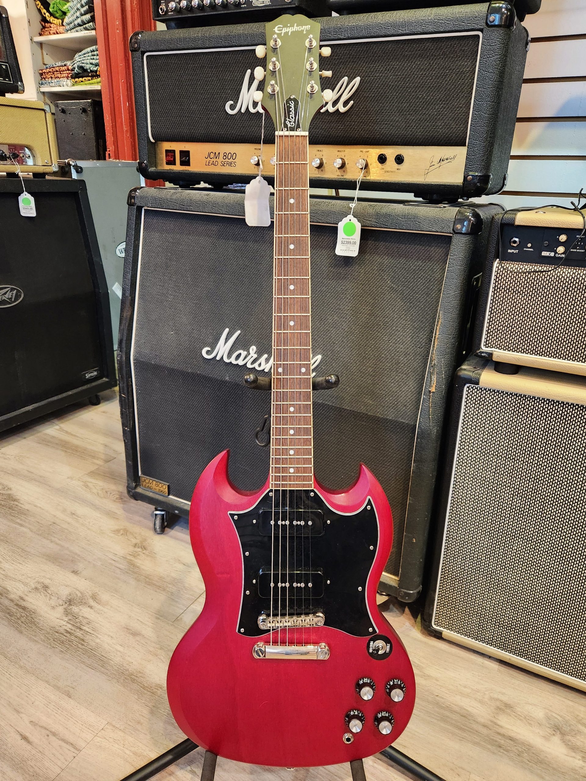 Epiphone SG Classic Worn P90
